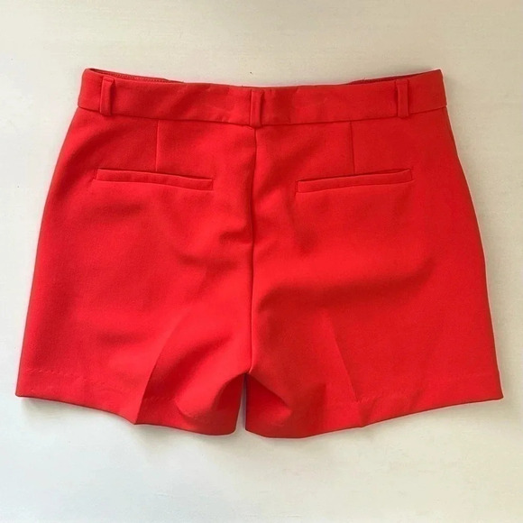 Banana  Republic Tailored City Shorts Stretch Crepe Orange Size 0 NWOT - Picture 8 of 16